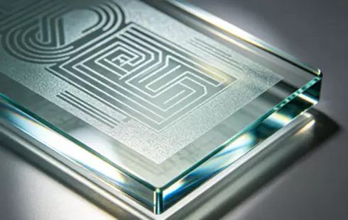 Zeefdrukglas