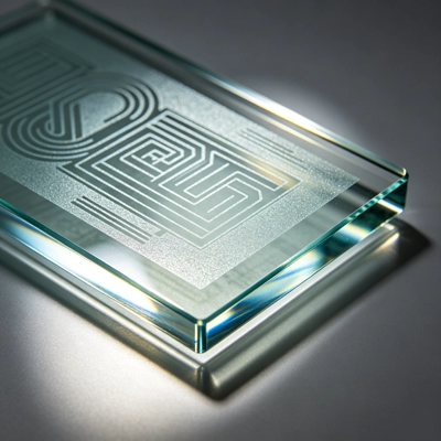 Zeefdrukglas